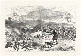 BATTLE OF KNIEJESEVACZ: THE FIRST BRIGADE OF INFANTRY, UNDER HAFIZ PASHA, ATTACKING THE SERBIANS IN
