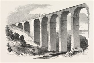 THE NORTH STAFFORDSHIRE RAILWAY: THE CONGLETON VIADUCT. UK, 1849