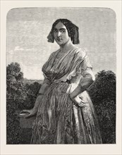 "ROMAN COUNTRY GIRL." FROM A PAINTING BY RIEDEL