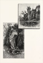 LOVER'S LEAP, ELORA (LEFT); WATCH-TOWER ROCK, IRVINE RIVER (RIGHT), CANADA, NINETEENTH CENTURY
