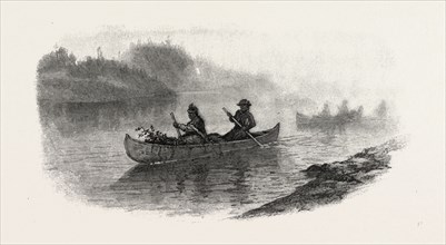 GEORGIAN BAY AND THE MUSKOKA LAKES, INDIAN WOMEN CARRYING BERRIES TO MARKET, CANADA, NINETEENTH