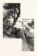EASTERN ONTARIO, AMONG THE THOUSAND ISLANDS, CANADA, NINETEENTH CENTURY ENGRAVING