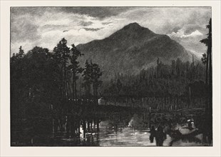 MOUNT ORFORD, CANADA, NINETEENTH CENTURY ENGRAVING