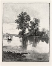 NEW BRUNSWICK, ON THE TOBIQUE, CANADA, NINETEENTH CENTURY ENGRAVING