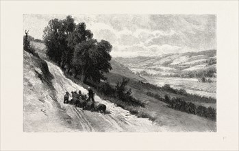 NOVA SCOTIA, VALLEY OF THE GASPEREAU, CANADA, NINETEENTH CENTURY ENGRAVING