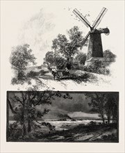 LOWER OTTAWA, OLD WINDMILL ON LACHINE ROAD, AND DISTANT VIEW OF LACHINE RAPIDS, CANADA, NINETEENTH