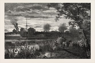 MANITOBA, Selkirk, CANADA, NINETEENTH CENTURY ENGRAVING