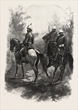 NORTH-WEST MOUNTED POLICE, CANADA, NINETEENTH CENTURY ENGRAVING