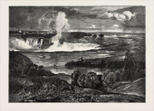 NIAGARA FALLS, CANADA, NINETEENTH CENTURY ENGRAVING