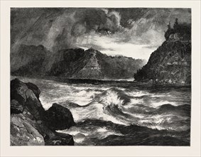 NIAGARA DISTRICT, THE WHIRLPOOL, CANADA, NINETEENTH CENTURY ENGRAVING