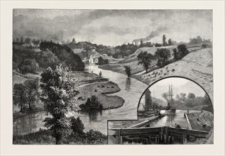 ST. CATHARINES, CANADA, NINETEENTH CENTURY ENGRAVING