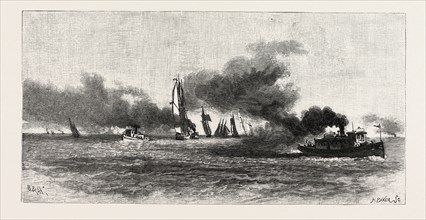 OFF PORT DALHOUSIE, CANADA, NINETEENTH CENTURY ENGRAVING