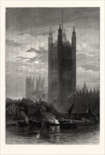THE VICTORIA TOWER, FROM LAMBETH, LONDON, UK, britain, british, europe, united kingdom, great