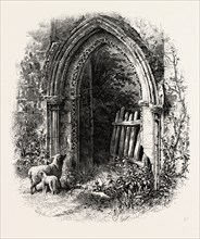 Doorway at Rivaux Abbey, UK, britain, british, europe, united kingdom, great britain, european