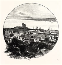 DUNDEE, FROM BROUGHTY FERRY, UK. Dundee, officially the City of Dundee, is the fourth-largest city