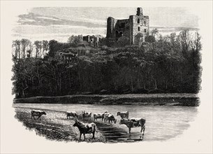 NORHAM CASTLE, is a partly ruined castle in Northumberland, England, overlooking the River Tweed,