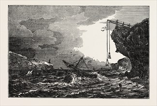 Communication with a Ship in distress by means of the Cliff Waggon.