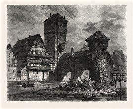 NUREMBERG: OLD PRISON ON THE PEGNITZ, GERMANY. A city in the German state of Bavaria