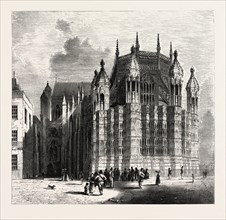 CHAPEL OF HENRY VII., WESTMINSTER ABBEY, LONDON, UK. Westminster Abbey, is a large, mainly Gothic