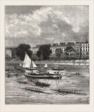 THE CEDARS, PUTNEY, CAMBRIDGE HEADQUARTERS. The Boat Race is an annual rowing race between the