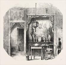 HOUSE HOLD CODS, THE CHINESE QUARTERS, SAN FRANCISCO, ENGRAVING 1876, US, USA, America, United