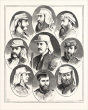 THE NATIONAL RIFLE ASSOCIATION MEETING AT WIMBLEDON: PRIZE WINNERS, ENGRAVING 1876, UK, britain,
