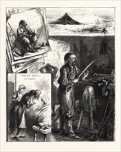 SKETCHES IN SERVIA, SERBIA, ENGRAVING 1876