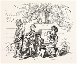 BLOWING BUBBLES, I'M FOREVER BLOWING BUBBLES, ENGRAVING 1876