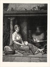 CINDERELLA, ENGRAVING 1876