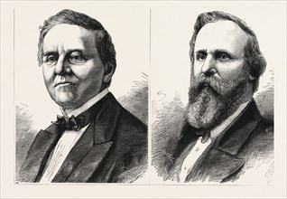 THE PRESIDENTAL CONTEST IN AMERICA, SAMUEL TILDEN, THE DEMOCRATIC CANDIDATE AND RUTHERFORD HAYES,
