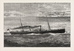 LONDON AND NORTH WESTERN RAILWAY COMPANY's  NEW STEAMER SHAMROCK, ENGRAVING 1876