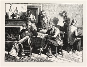 THE PRESIDENTIAL ELECTION : THE STATE CANVASSERS IN THE JAIL AT COLUMBIA, ENGRAVING 1876, US, USA,