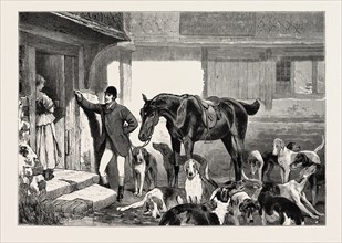 THE HUNTSMAN'S COURTSHIP, FROM THE PAINTING BY JOHN CHARLTON