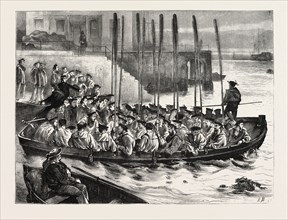 MAN OF WAR'S MEN AT PORTSMOUTH, UK, 1870