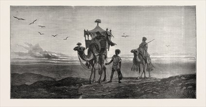 MORNING IN THE DESERT, FROM A PAINTING BY CARL HAAG