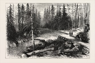 THE RED RIVER EXPEDITION: DAWSON'S ROAD, 1870, CANADA