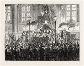 DECLARING THE RESULT OF THE PLEBISCITE IN PARIS, FRANCE, 1870