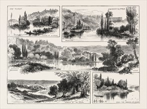 ON THE SEINE, NEAR PARIS, FRANCE, 1870; FORT VALERIEN, WOODS OF LA CELLE, CHATEAU OF MEUDON,