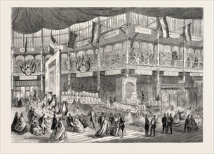 THE FRENCH COURT IN THE DUBLIN EXHIBITION, IRELAND, 1865