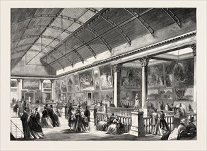 THE PICTURE GALLERY IN DUBLIN INTERNATIONAL EXHIBITION, IRELAND, 1865