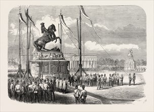 INAUGURATION OF AN EQUESTRIAN STATUE OF PRINCE EUGENE AT VIENNA, AUSTRIA, 1865