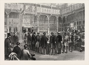 THE HOUSE OF COMMONS: SWEARING-IN OF THE MEMBERS, LONDON, UK, 1857