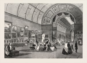 THE GALLERY OF MODERN PAINTINGS AT THE ART-TREASURES EXHIBITION, 1857