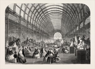 GENERAL VIEW OF THE NAVE AT THE MANCHESTER ART-TREASURES EXHIBITION, UK, 1857
