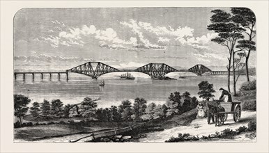 CONTINUOUS STEEL GIRDER BRIDGE TO CROSS THE FIRTH OF FORTH, DESIGNED BY MR. JOHN FOWLER AND