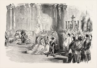 MARRIAGE OF THE INFANTA AMALIA WITH THE PRINCE OF BAVARIA, MADRID, SPAIN, 1856