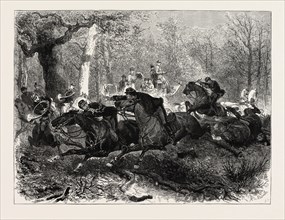 "RALLIE-PAPIER" A PAPER CHASE ON HORSEBACK IN FRANCE, 1873
