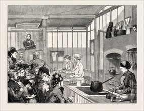 SCHOOL OF COOKERY AT THE INTERNATIONAL EXHIBITION, VIENNA, AUSTRIA, 1873