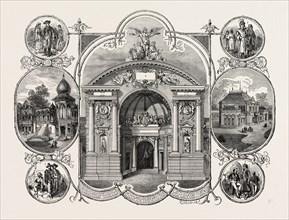 THE VIENNA EXHIBITION, AUSTRIA, 1873: 1. Moravian Workmen. 2. Eastern Pavilion. 3. Italian Workmen.