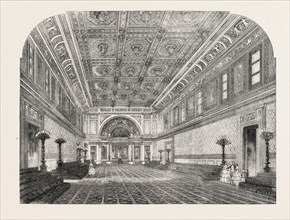THE NEW STATE BALLROOM, BUCKINGHAM PALACE, LONDON, UK, 1856